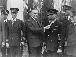 President_Coolidge_Commander_Byrd_Machinist_Bennet